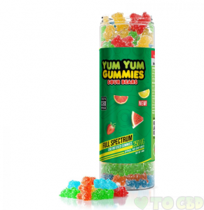 Yum Yum Gummies - CBD Full Spectrum Sour Bears - 250mg