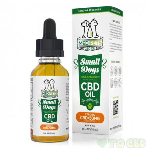 MediPets CBD Oil for Small Dogs - Strong Strength - 50mg (30ml)