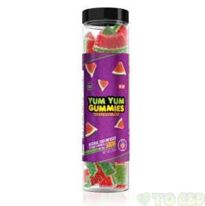 Yum Yum Gummies 500mg - CBD Infused Watermelon Slices