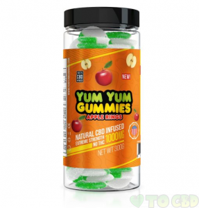 Yum Yum Gummies 1000mg - CBD Infused Apple Rings