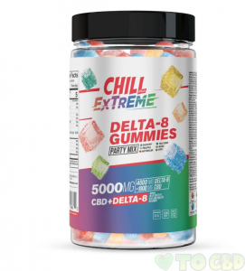 Chill Plus Extreme Delta-8 Gummies Party Mix - 5000X