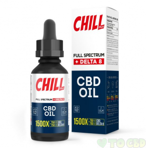 Chill Plus Delta-8 & Full Spectrum CBD Oil - 1500X