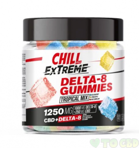 Chill Plus CBD & Delta-8 Extreme Tropical Mix Gummies - 1250X 1 2 3 4 5