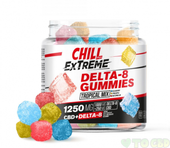 Chill Plus CBD & Delta-8 Extreme Tropical Mix Gummies - 1250X 1 2 3 4 5