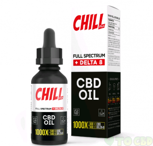 Chill Plus Full Spectrum Delta-8 CBD Oil - 1000X