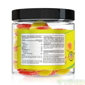 Yum Yum Gummies 1500mg - CBD Infused Peach Rings