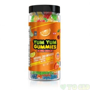 Yum Yum Gummies 1000mg - CBD Infused Sour Bears