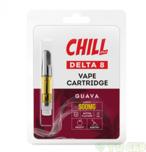 Chill Plus Delta-8 Vape Cartridge - Guava - 900mg (1ml)