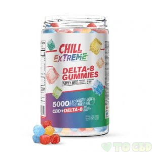 Chill Plus Extreme Delta-8 Gummies Party Mix - 5000X