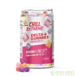 Chill Plus Extreme Delta-8 Gummies Paradise Mix - 5000X