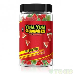 Yum Yum CBD Gummies - CBD Full Spectrum Watermelon Slices