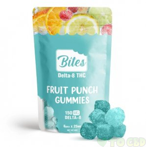 Delta-8 Bites - Fruit Punch Gummies - 150mg