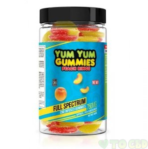 Yum Yum CBD Gummies - CBD Full Spectrum Peach Rings