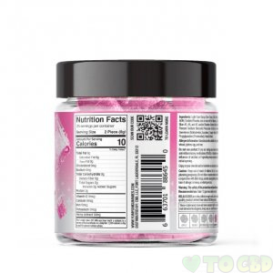 Yum Yum Gummies - Full Spectrum CBD Relax Raspberry Cubes - 1250mg