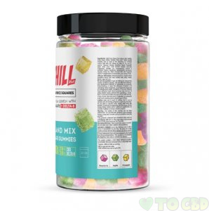 Chill Plus Delta-8 Square Gummies Island Mix - 4000X