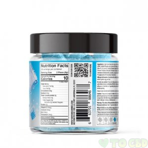 Yum Yum Gummies - Full Spectrum CBD Relax Blueberry Cubes - 1250mg