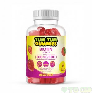 Yum Yum Gummies 500mg - CBD Isolate Biotin