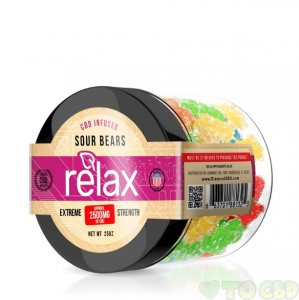 Relax Gummies - CBD Infused Sour Gummy Bears