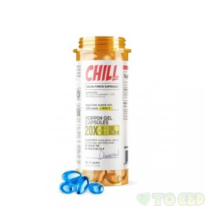Chill Plus CBD + Delta-8 Poppin Gel Capsules - 20X