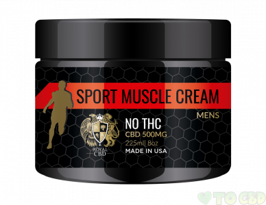 R.A Royal CBD- Men’s Sport Muscle Cream 500mg