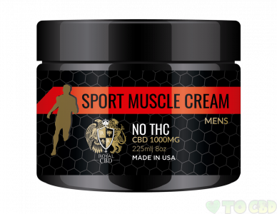 R.A Royal CBD- Men’s Sport Muscle Cream 1000mg