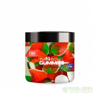 R.A. Royal Gummies – 300MG CBD Infused Foam Strawberry