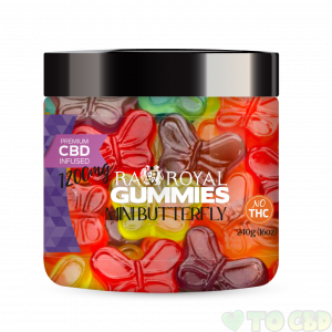 R.A. Royal Gummies – 1200MG CBD Infused Mini Butterfly