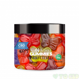R.A. Royal Gummies – 900MG CBD Infused Mini Butterfly