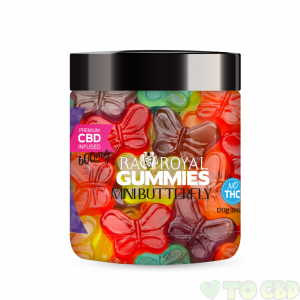 R.A. Royal Gummies – 600MG CBD Infused Mini Butterfly