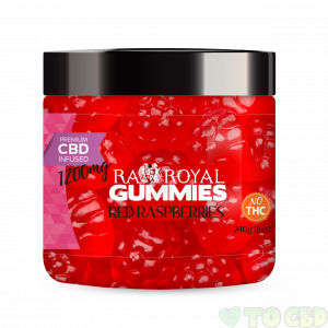 R.A. Royal Gummies – 1200MG CBD Infused Red Raspberry