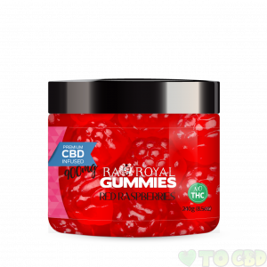 R.A. Royal Gummies – 900MG CBD Infused Red Raspberry