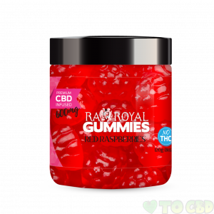 R.A. Royal Gummies – 600MG CBD Infused Red Raspberry