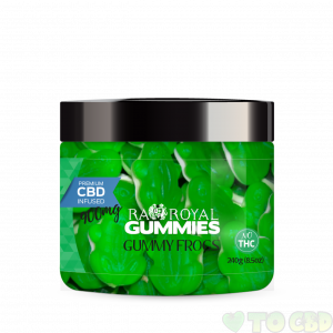 R.A. Royal Gummies – 900MG CBD Infused Green Frogs