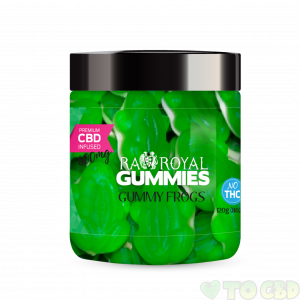 R.A. Royal Gummies – 600MG CBD Infused Green Frogs