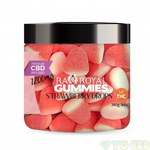 R.A. Royal Gummies – 1200MG CBD Infused Strawberry Drops