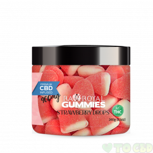 R.A. Royal Gummies – 900MG CBD Infused Strawberry Drops