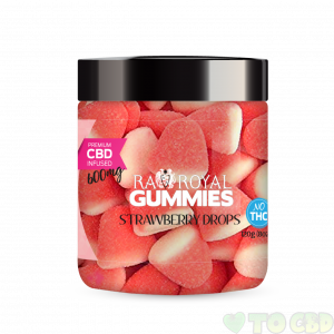 R.A. Royal Gummies – 600MG CBD Infused Strawberry Drops