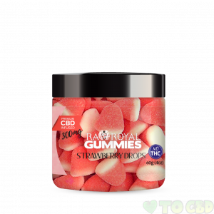 R.A. Royal Gummies – 300MG CBD Infused Strawberry Drops