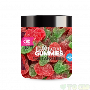 R.A. Royal Gummies – 600MG CBD Infused Sour Twin Cherries