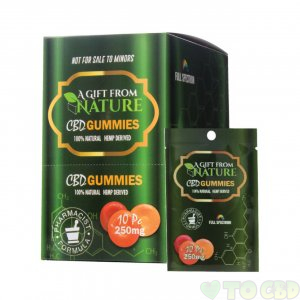 CBD Infused Gummies 10Pc - 250MG