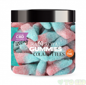 R.A. Royal Gummies – 1200MG CBD Infused Cola Bottles