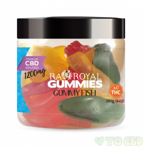 R.A. Royal Gummies – 1200MG CBD Infused Gummy Fish