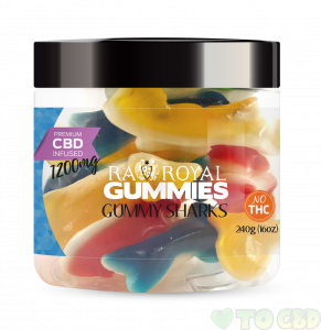 R.A. Royal Gummies – 1200MG CBD Infused Gummy Sharks