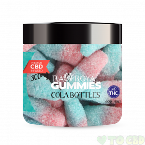 R.A. Royal Gummies – 300MG CBD Infused Cola Bottles