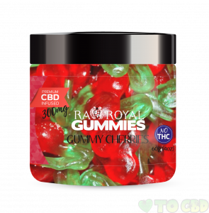 R.A. Royal Gummies – 300MG CBD Infused Gummy Cherries