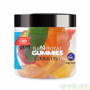 R.A. Royal Gummies – 300MG CBD Infused Gummy Fish