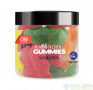 R.A. Royal Gummies – 300MG CBD Infused Sour Kids