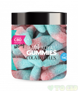 R.A. Royal Gummies – 600MG CBD Infused Cola Bottles