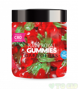 R.A. Royal Gummies – 600MG CBD Infused Gummy Cherries