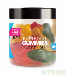 R.A. Royal Gummies – 600MG CBD Infused Gummy Fish